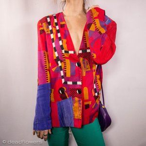80-90's Vintage Canvasback Abstract Blazer size M
